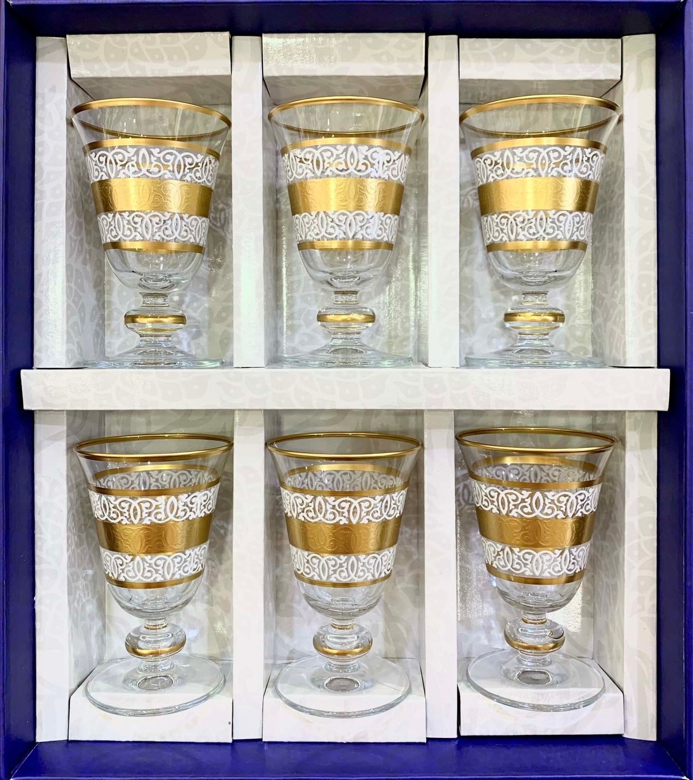 Boîte en verre dorée  Décoration marocaine - Eniamor