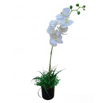 Pot de fleur artificiel en plastique orchidée