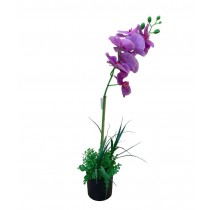 Pot de fleur artificiel en plastique orchidée