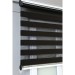 Store à Bandes Verticales Noir 150x150cm 