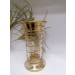 Brule parfum verre  décoratif en acier doré de byblos