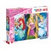Puzzle Supercolor 60 Pieces  Disney Princess Clementoni