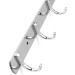 Porte manteau a vis 3 crochet chrome en inox