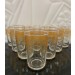 set de 12 verres à thé transparent doré 