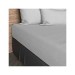 Drap housse polycoton 160*200/25 GRIS CLAIR 