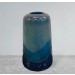 vase en verre bleu 19.5x19.5x30.5CM grand modèle