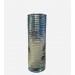Vase en verre gris transparent