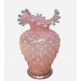 Vase en verre rose