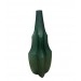 vase en verre vert mate 20x16CM MM