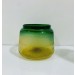 vase en verre vert orange 17.5*20*20 cm